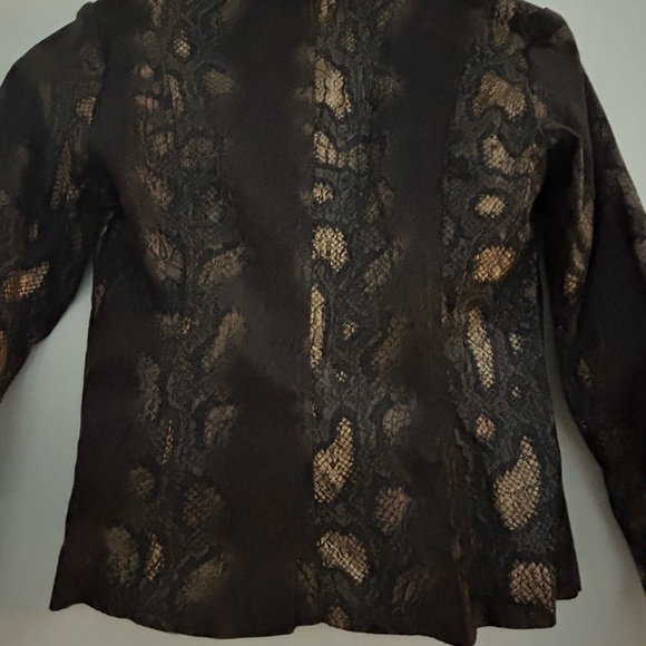 Bamboo Traders New With Tags Fully Lined Lightweight Blazer-Snakeskin Pattern-PP - Picture 7 of 11